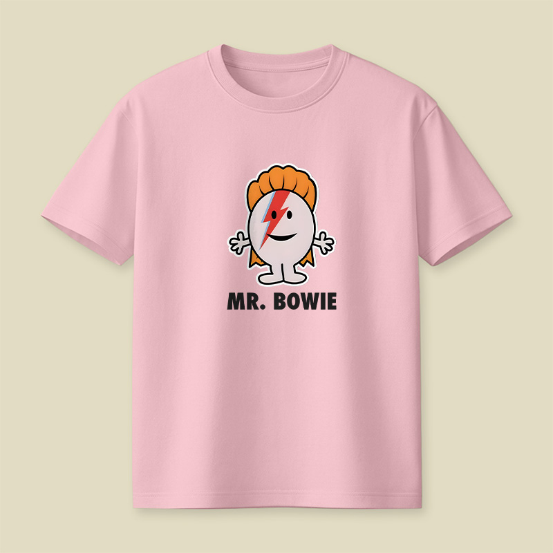 Mr Bowie Cartoon Playful T-Shirt