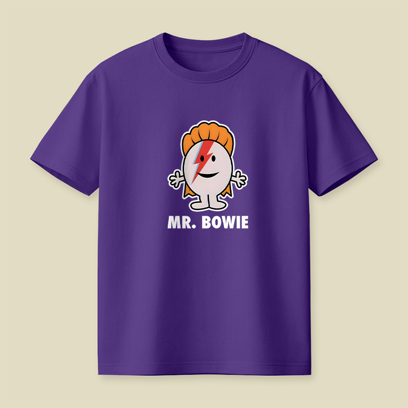Mr Bowie Cartoon Playful T-Shirt