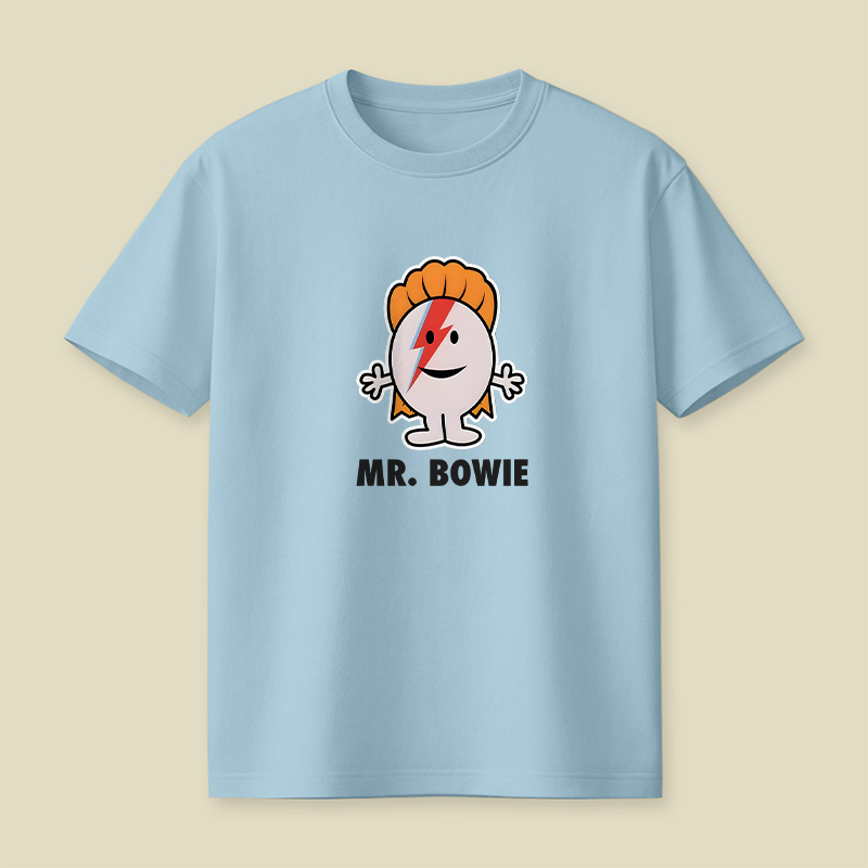 Mr Bowie Cartoon Playful T-Shirt
