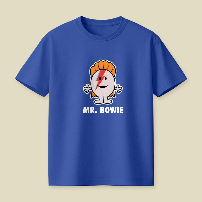 Mr Bowie Cartoon Playful T-Shirt