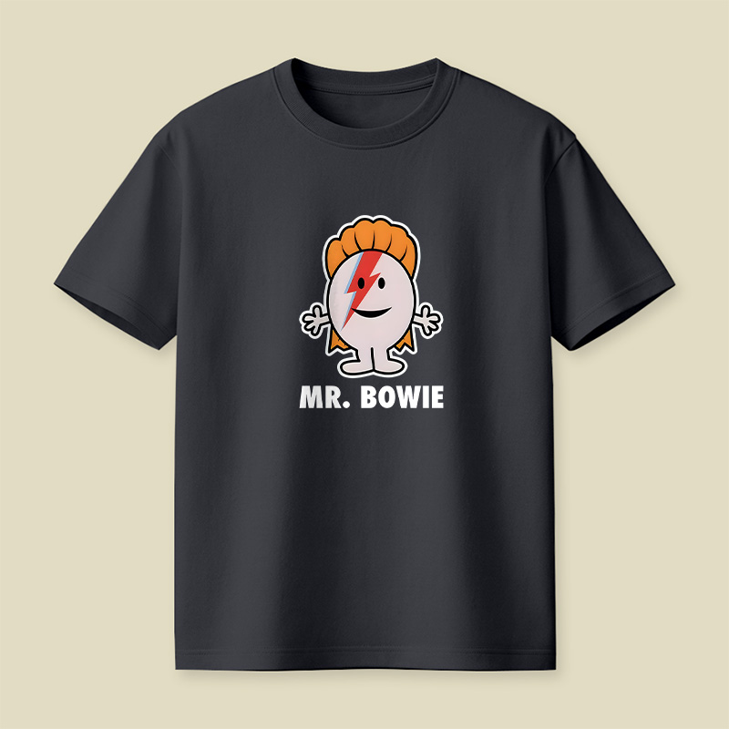 Mr Bowie Cartoon Playful T-Shirt