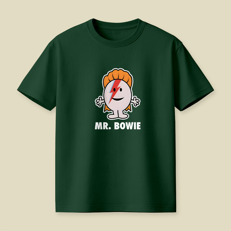 Mr Bowie Cartoon Playful T-Shirt