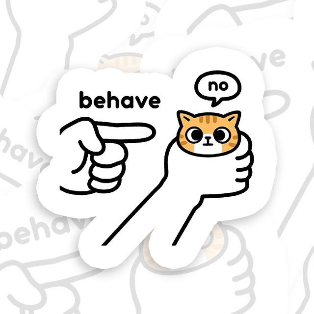 Behave Playful Sticker