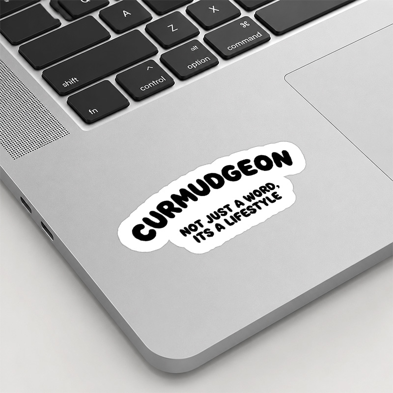 Curmudgeon Playful Sticker