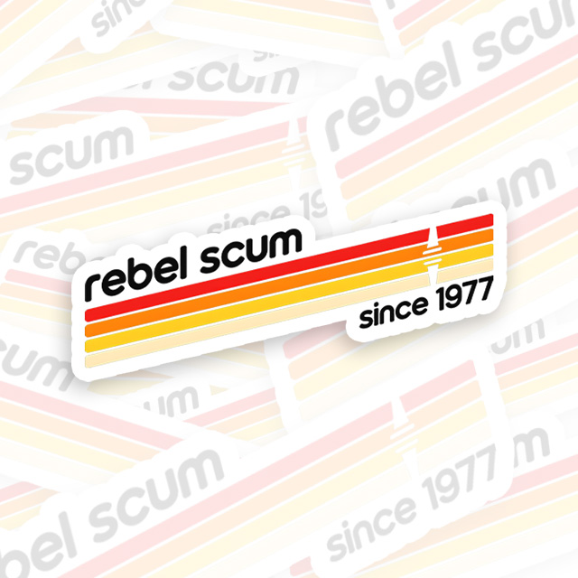 Rebel Scum 1977 Playful Sticker