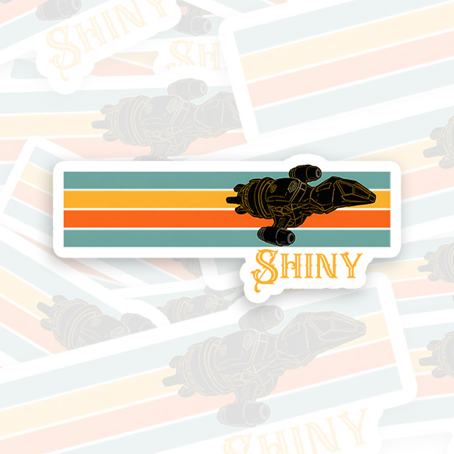 Retro Shiny Playful Sticker