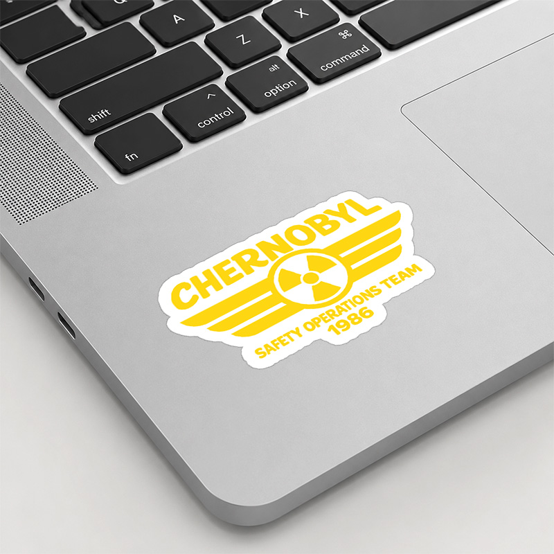 Chernobyl 1986 Safety Operations Team Playful Sticker