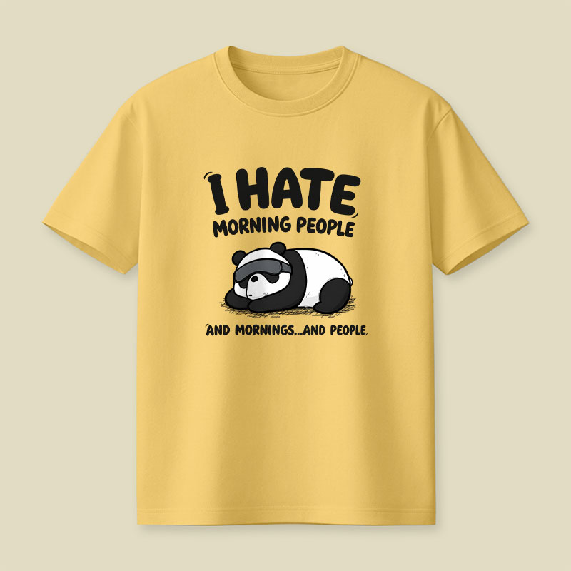 I Hate Morning People Playful T-Shirt