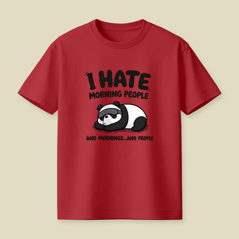 I Hate Morning People Playful T-Shirt