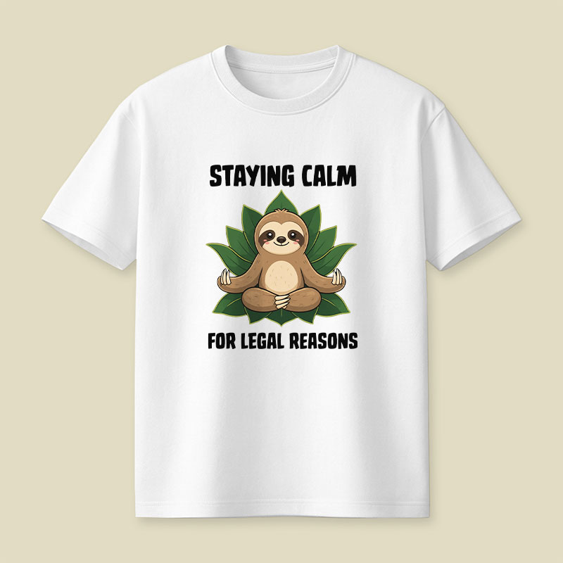 Staying Calm For Legal Reasons Playful T-Shirt