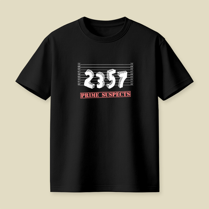 The Prime Number Suspects Playful T-Shirt
