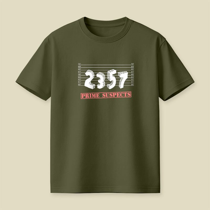 The Prime Number Suspects Playful T-Shirt