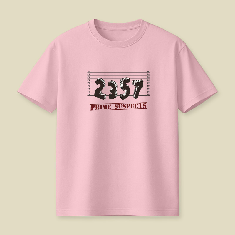 The Prime Number Suspects Playful T-Shirt