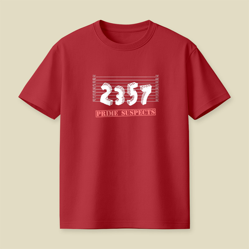 The Prime Number Suspects Playful T-Shirt