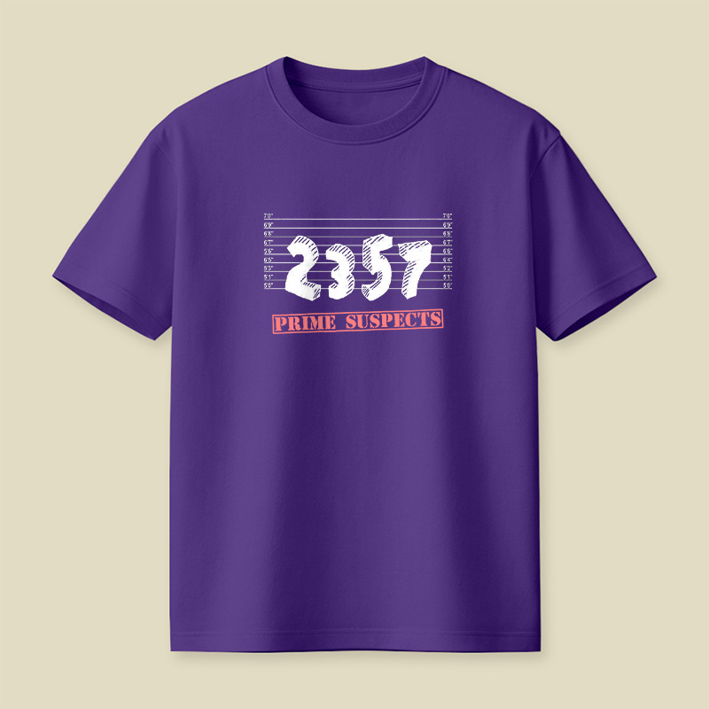 The Prime Number Suspects Playful T-Shirt