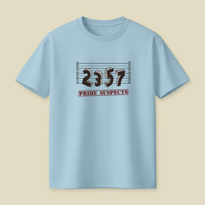 The Prime Number Suspects Playful T-Shirt