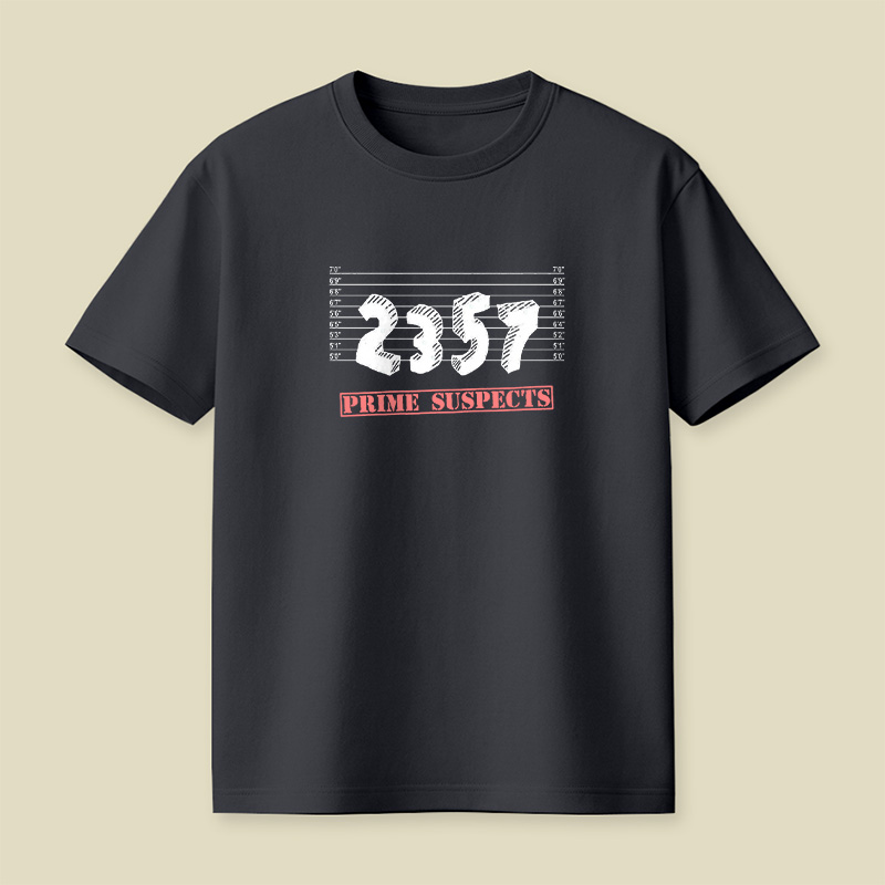 The Prime Number Suspects Playful T-Shirt