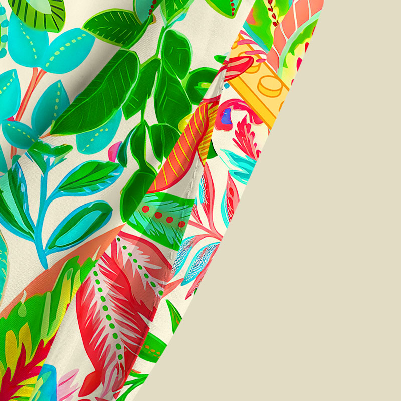 Tropical Blocks Playful Maxi Dress