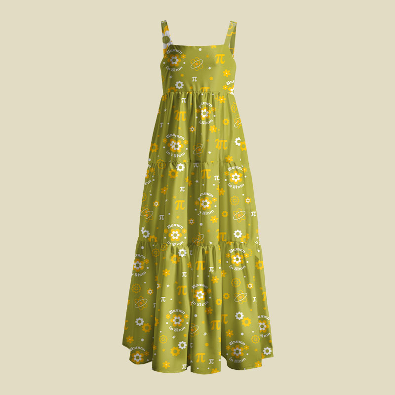 Women in Stem Playful Maxi Dress
