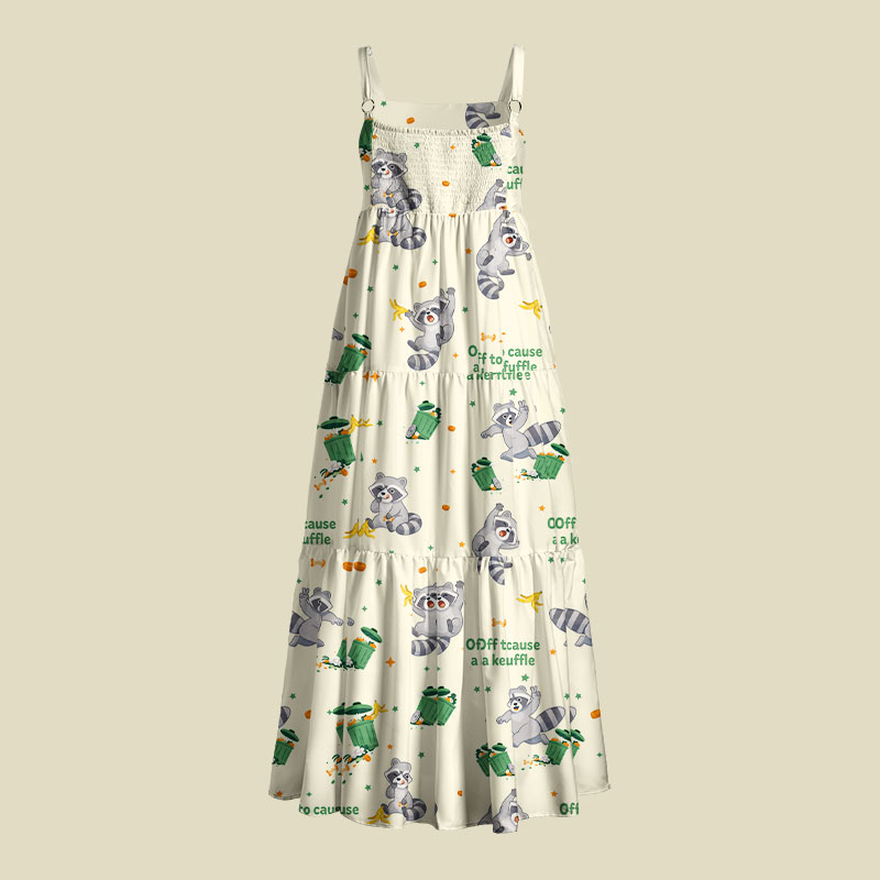Off To Cause A Kerfuffle Playful Maxi Dress