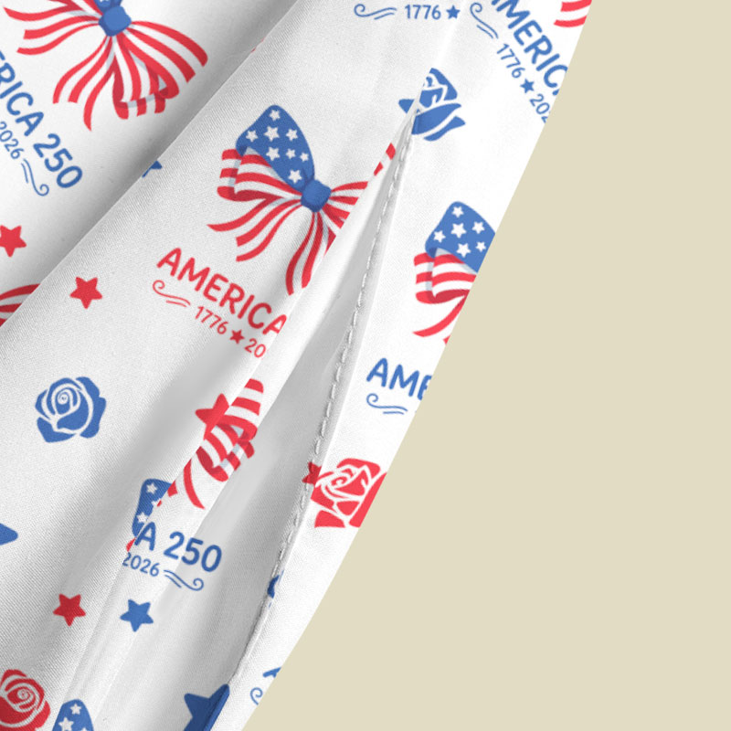 America 250 Patriotic Playful Maxi Dress