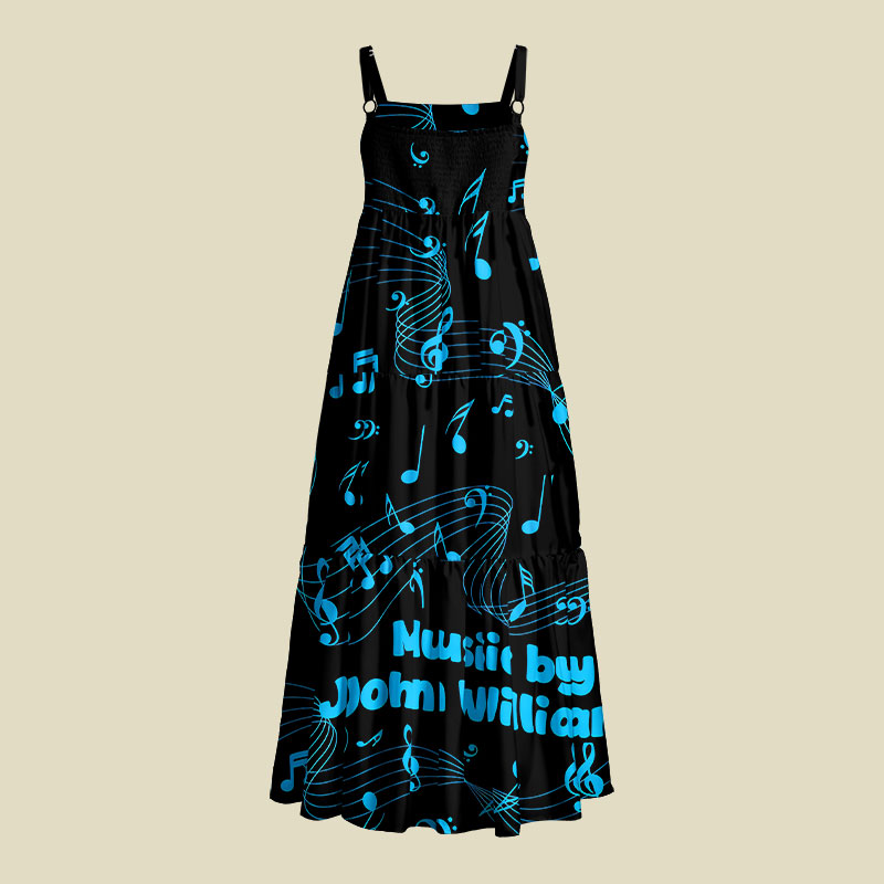 Music by John Williams Playful Maxi Dress
