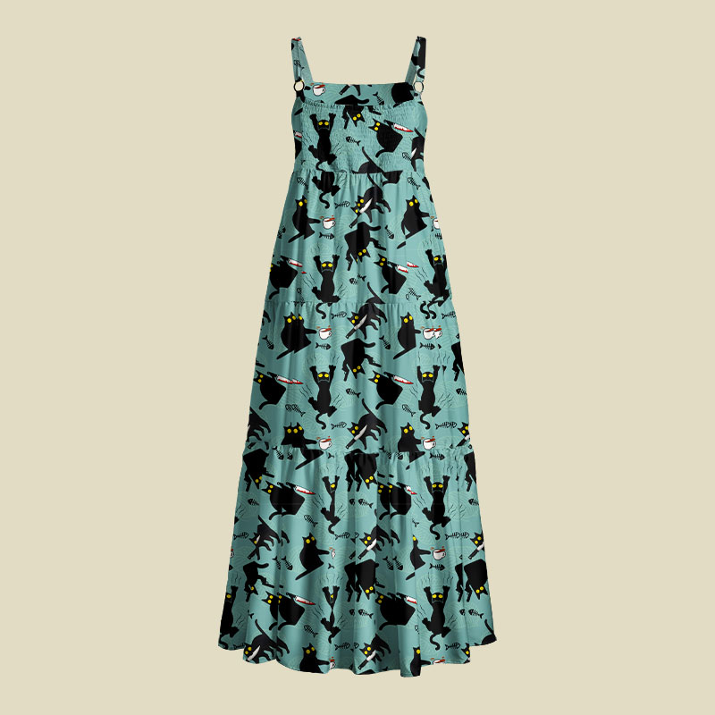 Naughty Kitten Playful Maxi Dress