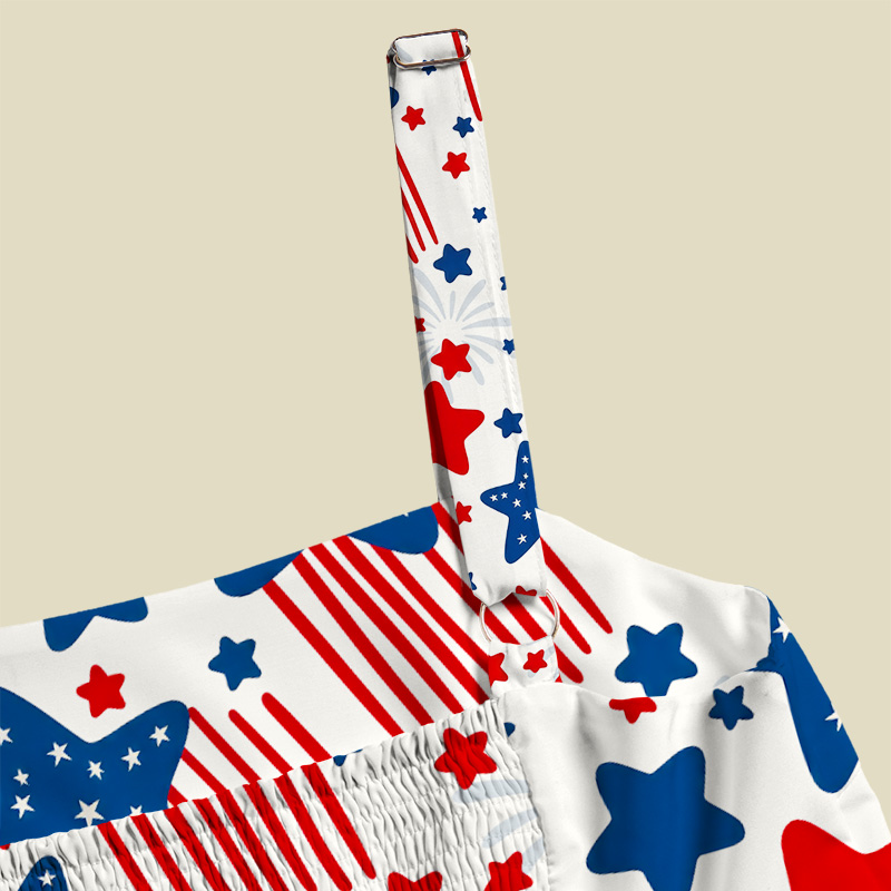 Star-Spangled Sparkler Playful Maxi Dress