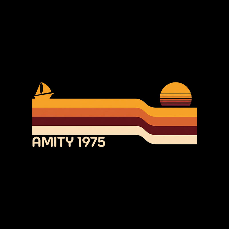 Retro Sunset 1975 Playful T-Shirt