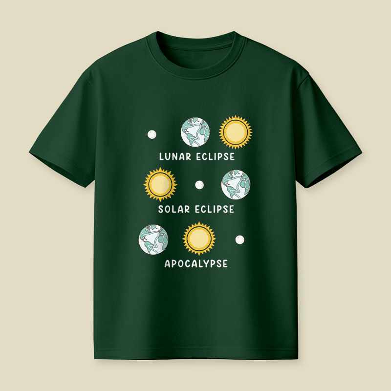 Lunar Eclipse Solar Eclipse Apocalypse Playful T-Shirt
