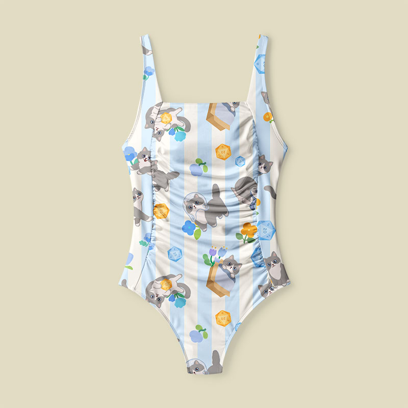 DND Cat Tummy Control One Piece Swimsuit