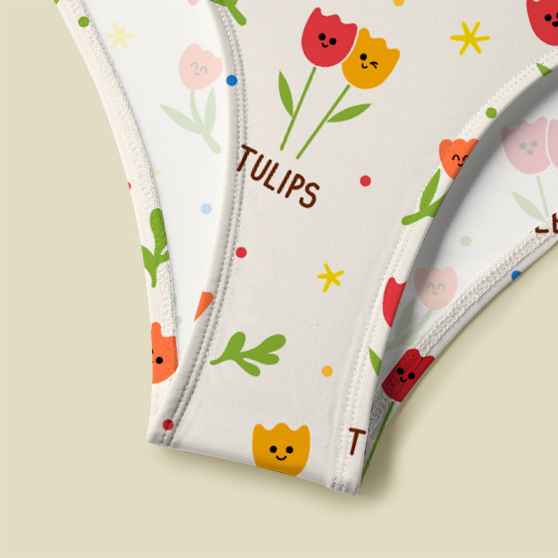 Plant Math V-Neck One Piece Swimsuit