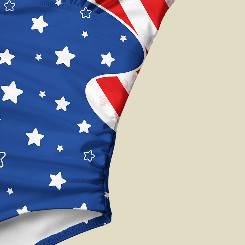America 250 Patriotic Tummy Control One Piece Swimsuit