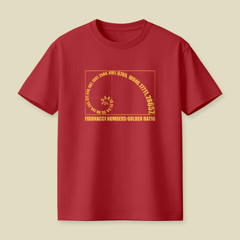 Fibonacci Numbers Golden Ratio Playful T-Shirt