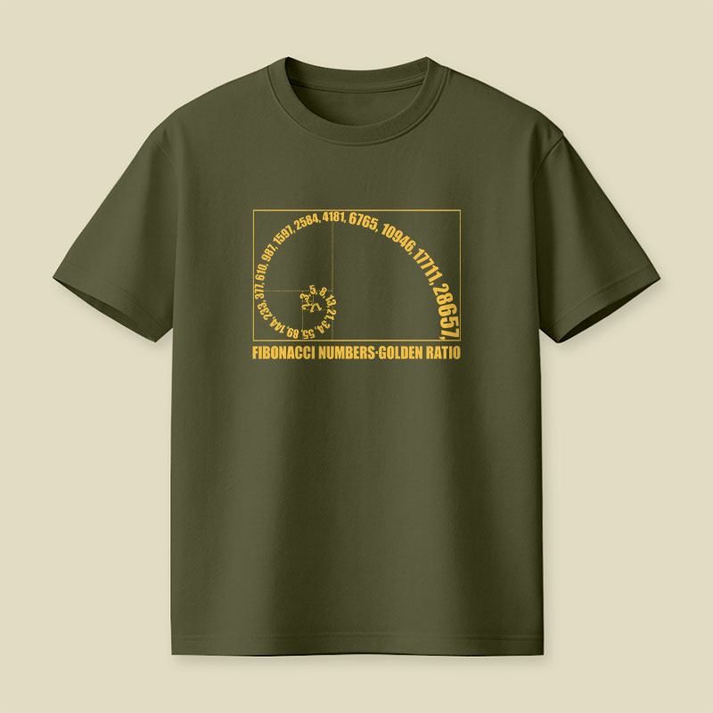 Fibonacci Numbers Golden Ratio Playful T-Shirt