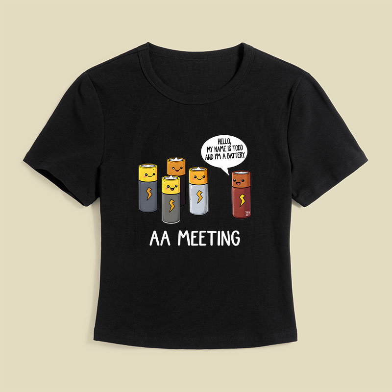 AA MEETING Geek Baby Tee