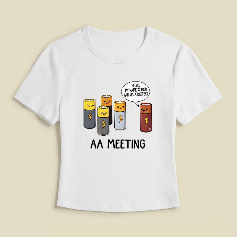 AA MEETING Geek Baby Tee