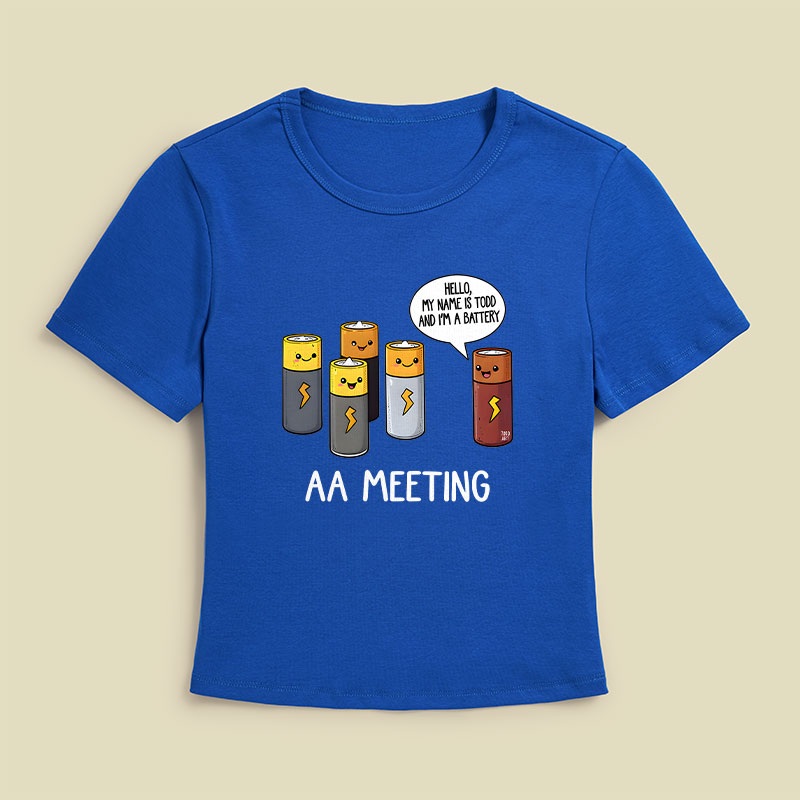 AA MEETING Geek Baby Tee