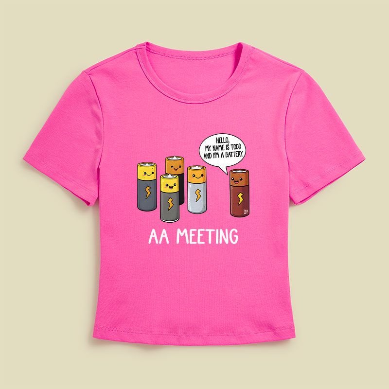 AA MEETING Geek Baby Tee