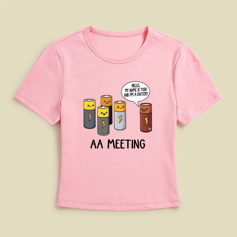 AA MEETING Geek Baby Tee