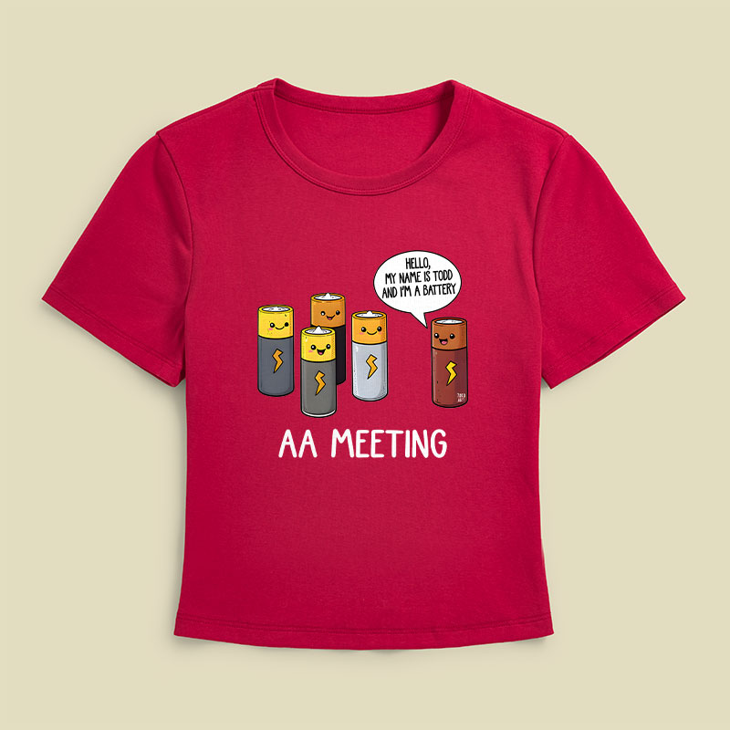 AA MEETING Geek Baby Tee
