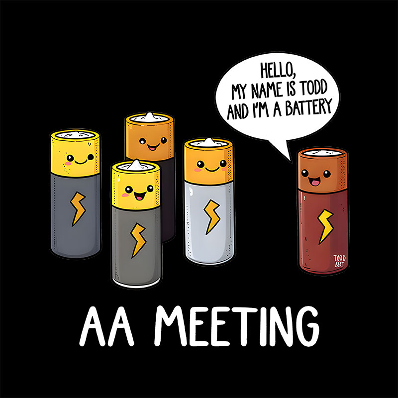 AA MEETING Geek Baby Tee
