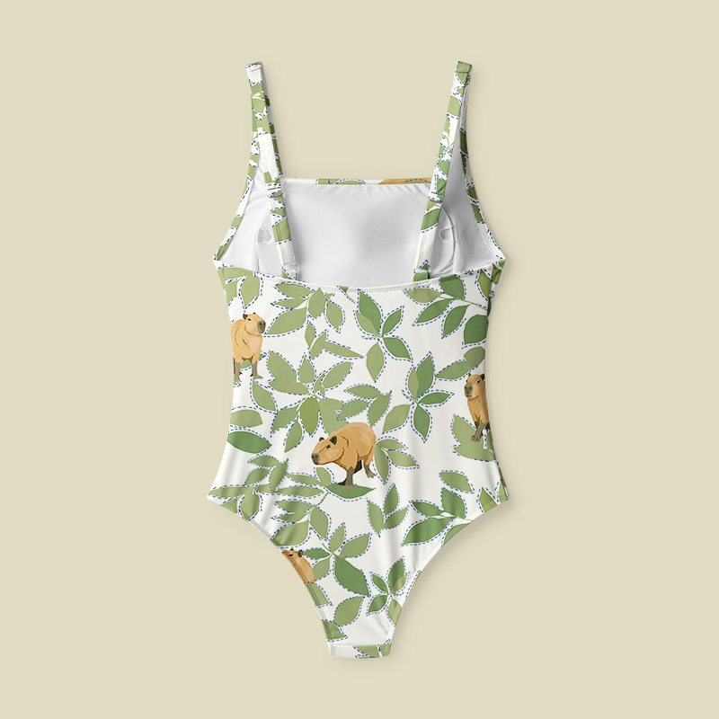 Capybara Lazy Oasis Tummy Control One Piece Swimsuit
