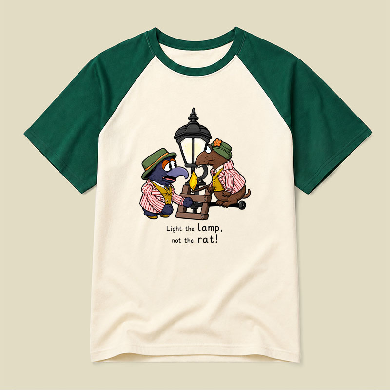 Light The Lamp Raglan T-shirt