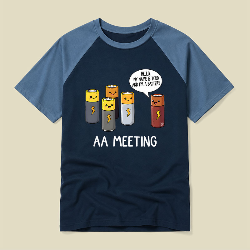 AA MEETING Raglan T-shirt