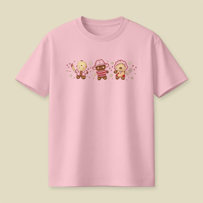 Cute Gingerbread Killers Playful T-Shirt