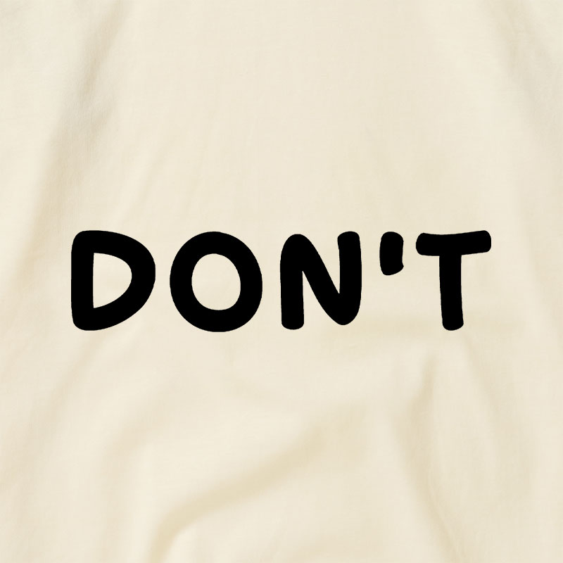 Dont Slogan Raglan T-shirt