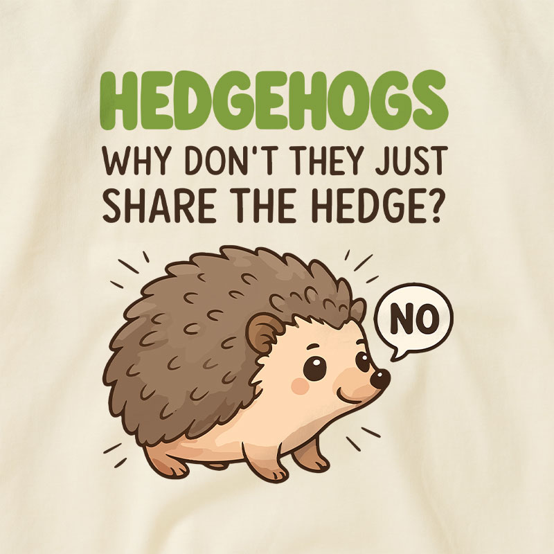 Hedgehogs Can't Share Raglan T-shirt