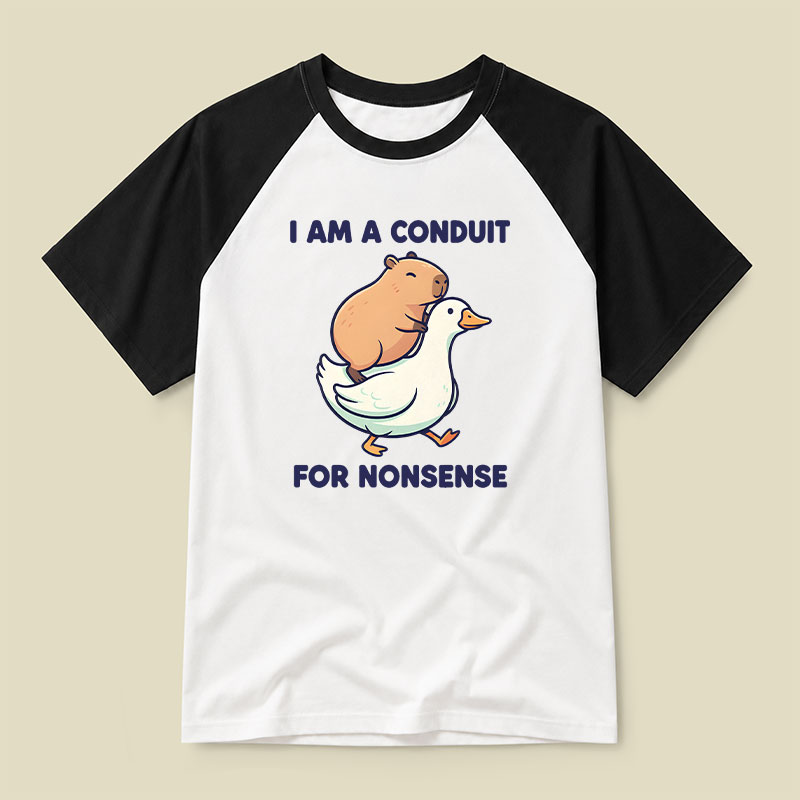 I Am A Conduit For Nonsense Raglan T-shirt