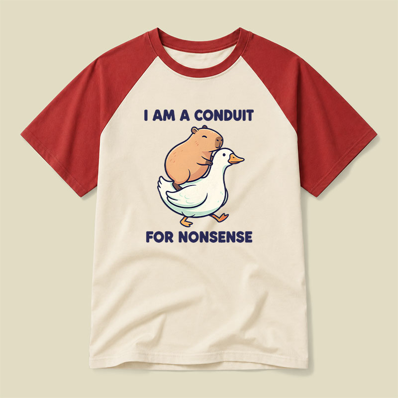 I Am A Conduit For Nonsense Raglan T-shirt